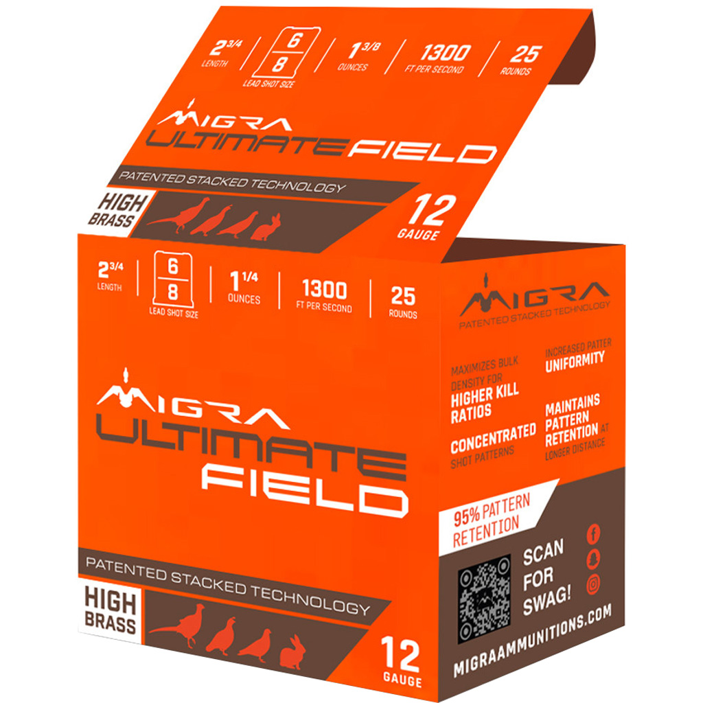 Migra Migra Ammunitions Migra Dove & Field #6 / 8 12 Gauge 1-3/8 Oz 2.75 In ra Migra Ammunitions Migra Dove & Field #6 / 8 12 Gauge 1-3/8 Oz 2.75 In Ammo