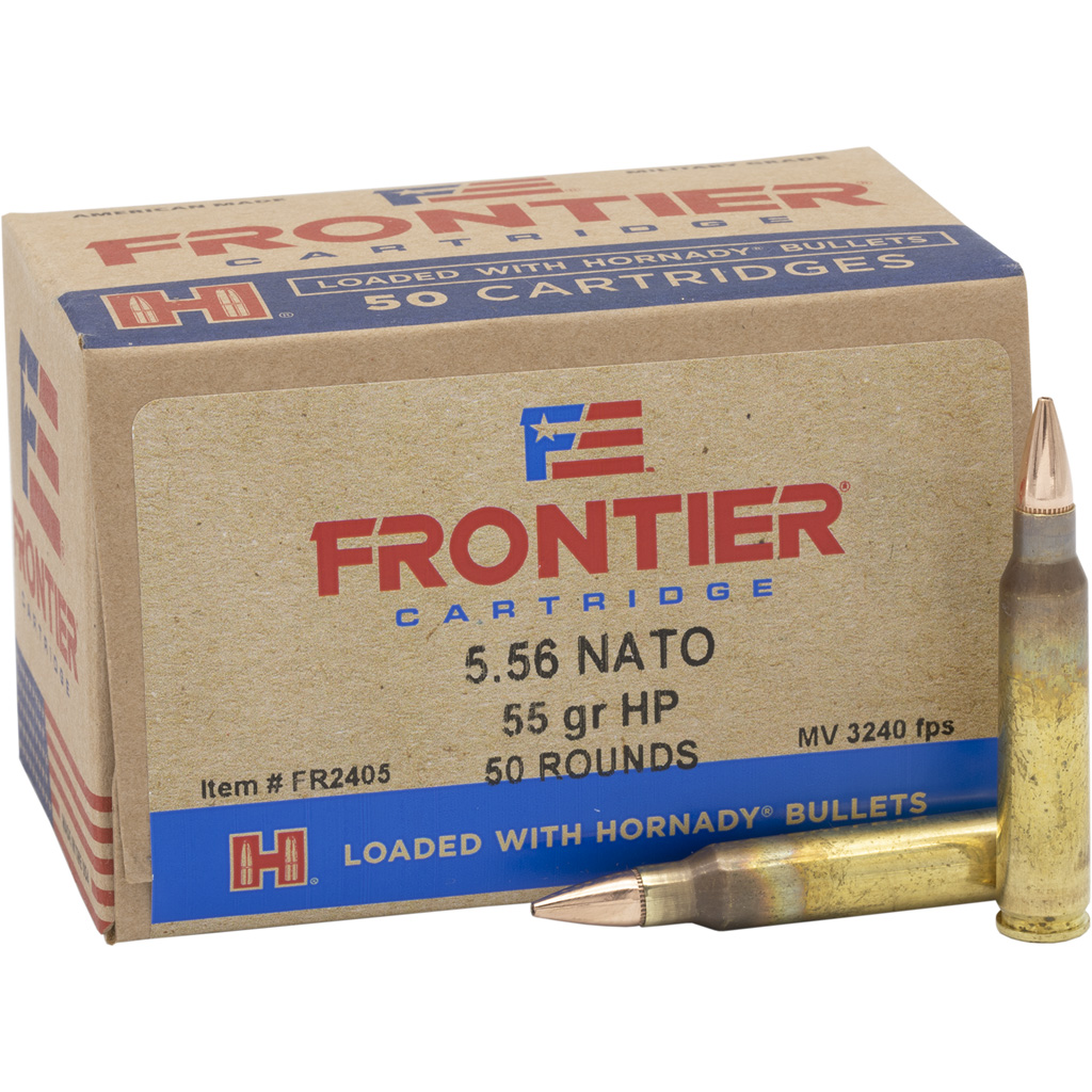 nady Frontier Rifle 5.56 NATO 55 Gr. Hollow Point Match 50 Rd. 3240 FPS Ammo