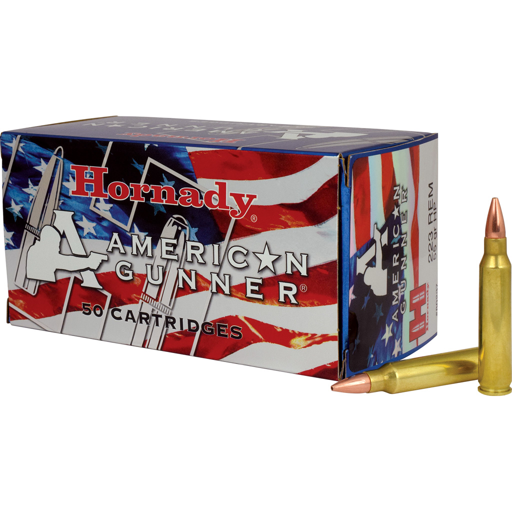 nady 80237 American Gunner Hollow Point 55 Grain .223 Remington 3240 Fps Ammo