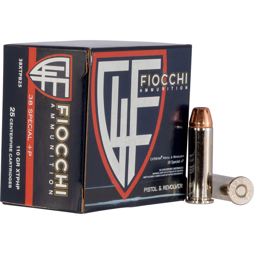 cchi 38XTPB25 Hyperformance Hornady XTP Hollow Point 110 Grain .38 Special 1100 Fps Ammo