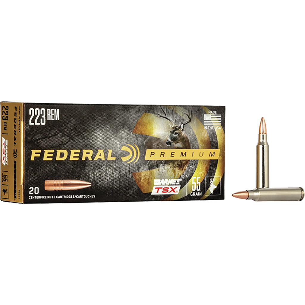 eral P223S Premium Barnes TSX 55 Grain .223 Remington 3200 Fps Ammo