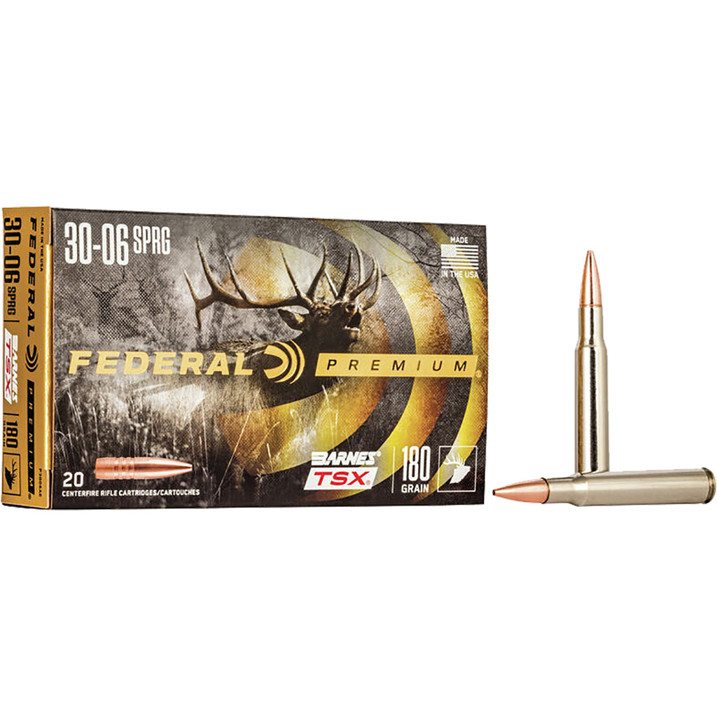 eral P3006AE Premium Barnes TSX 180 Grain .30-06 Springfield 2700 Fps Ammo