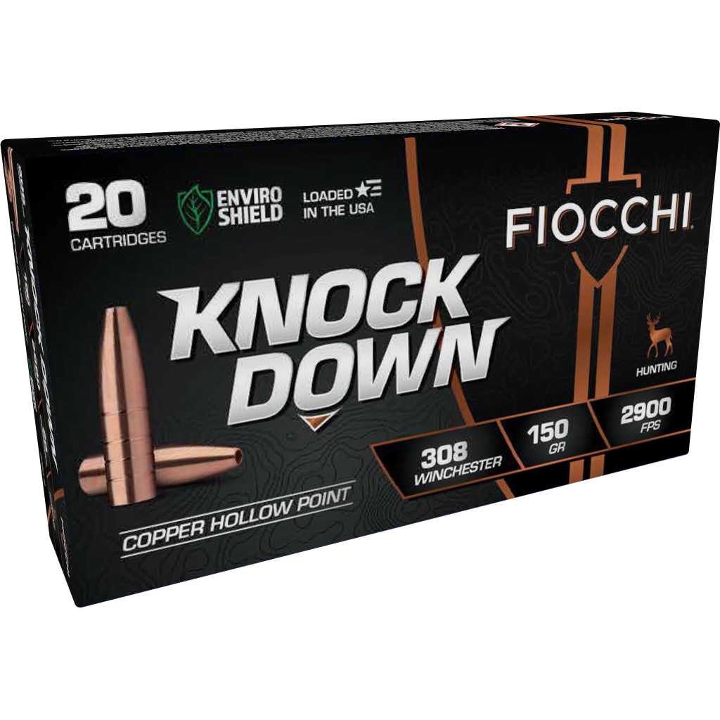 cchi 308CHB Knock Down Enviro Shield Hollow Point 150 Grain .308 Win / 7.62x51mm 2900 Fps Ammo