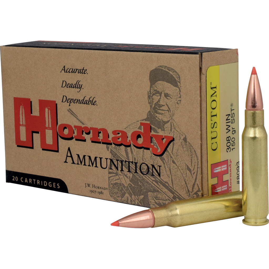 nady 8093 Custom Super Shock Tip 150 Grain .308 Win / 7.62x51mm 2820 Fps Ammo