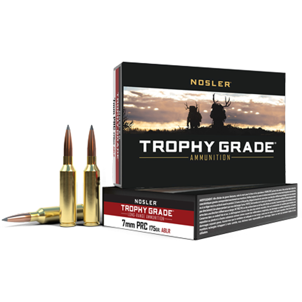 Nosler 61239 Trophy Grade AccuBond Long Range Spitzer 175 Grain 7mm PRC 3000 FPS
