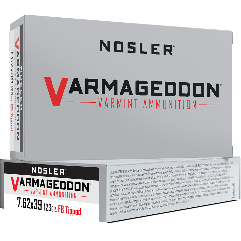 ler Varmageddon Rifle Ammunition 7.62x39 123 Gr. VG FBT 20 Rd. Ammo
