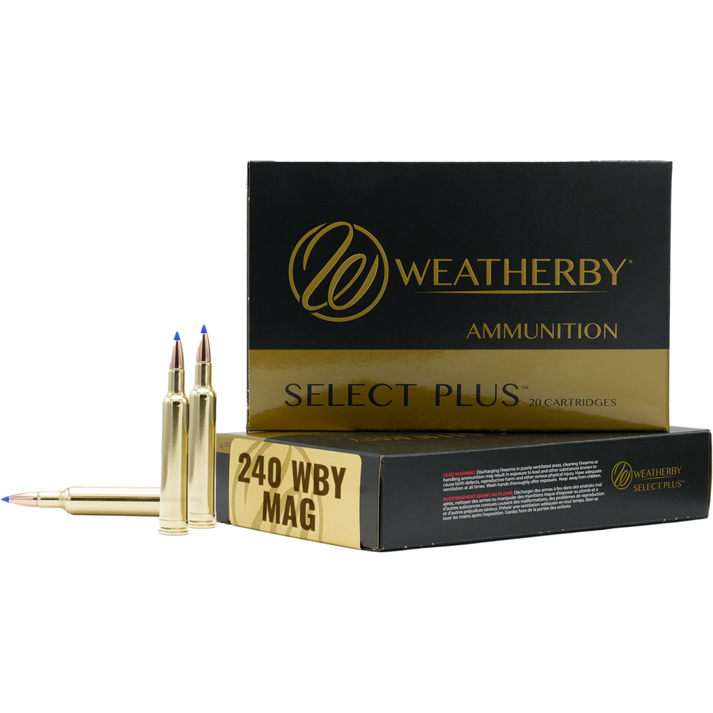 therby M24072HCB Select Plus Hammer Custom 72 Grain .240 Weatherby Mag Ammo