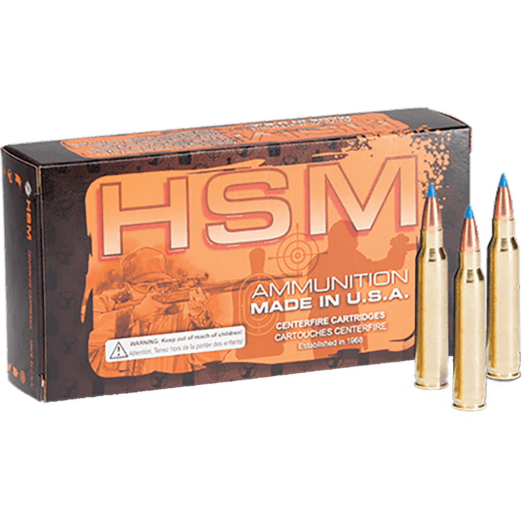 HSM Varmint Rifle Ammunition 243 WSSM V-Max 75 Gr. 20 Rd. Varmint Rifle Ammunition 243 WSSM V-Max 75 Gr. 20 Rd. Ammo